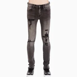 Men's Punk Super Skinny Stretch Denim Jeans