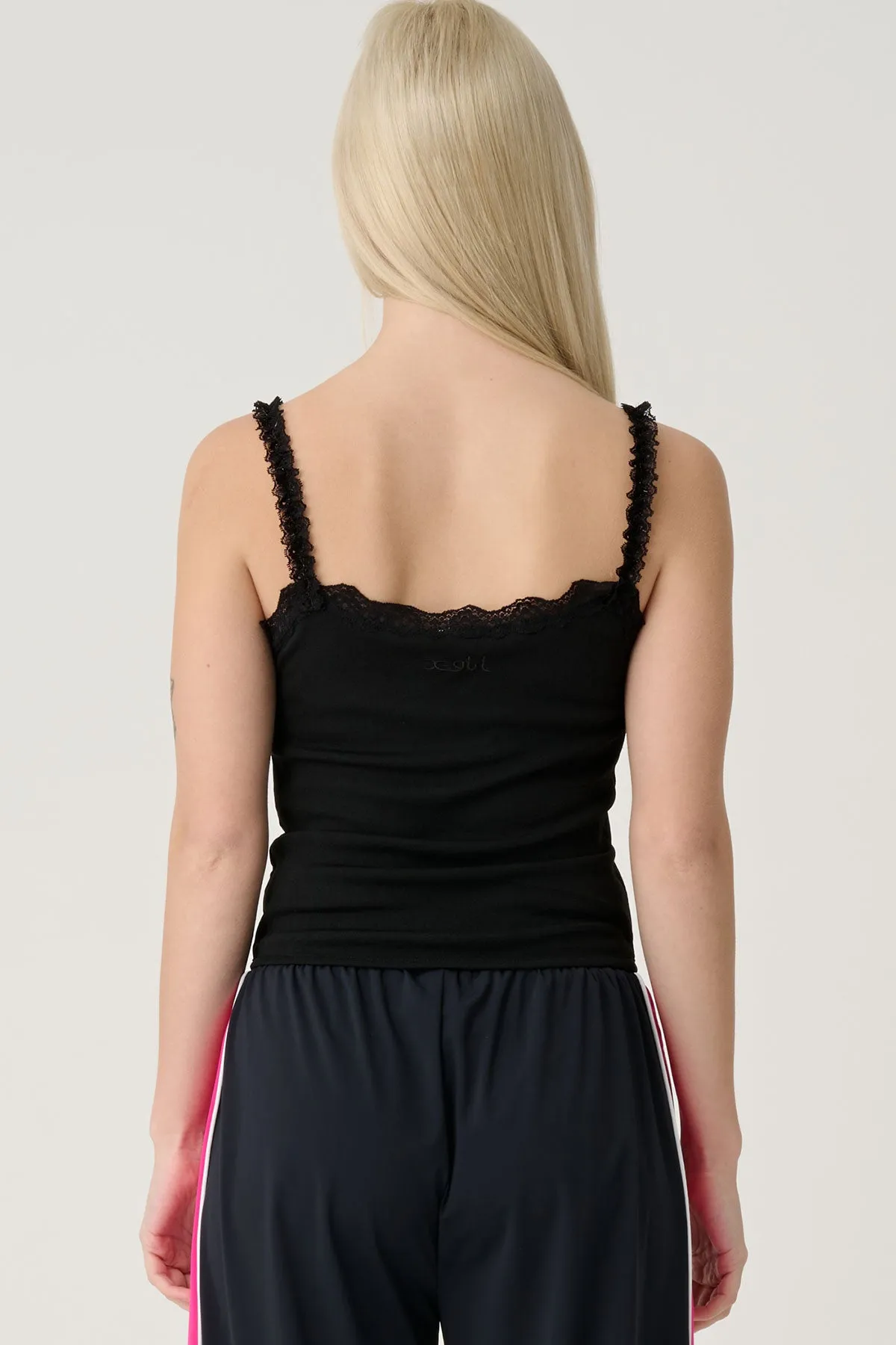 MESH CORSET TOP - Black