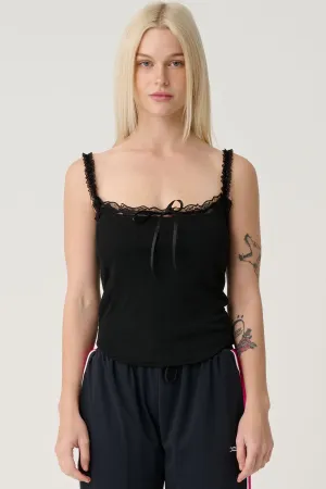 MESH CORSET TOP - Black