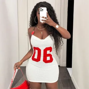 Mesh Fabric Printed Strapless Backless Dress