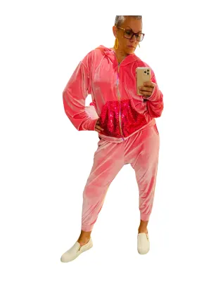 Missy is That You? Velvet Track Set - Pink