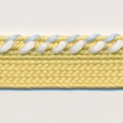 Mix Stitch Piping #17 Grapefruit & Off White & Sherbet Blue