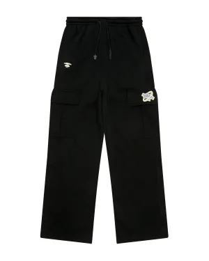 Moonface logo cargo sweat pants
