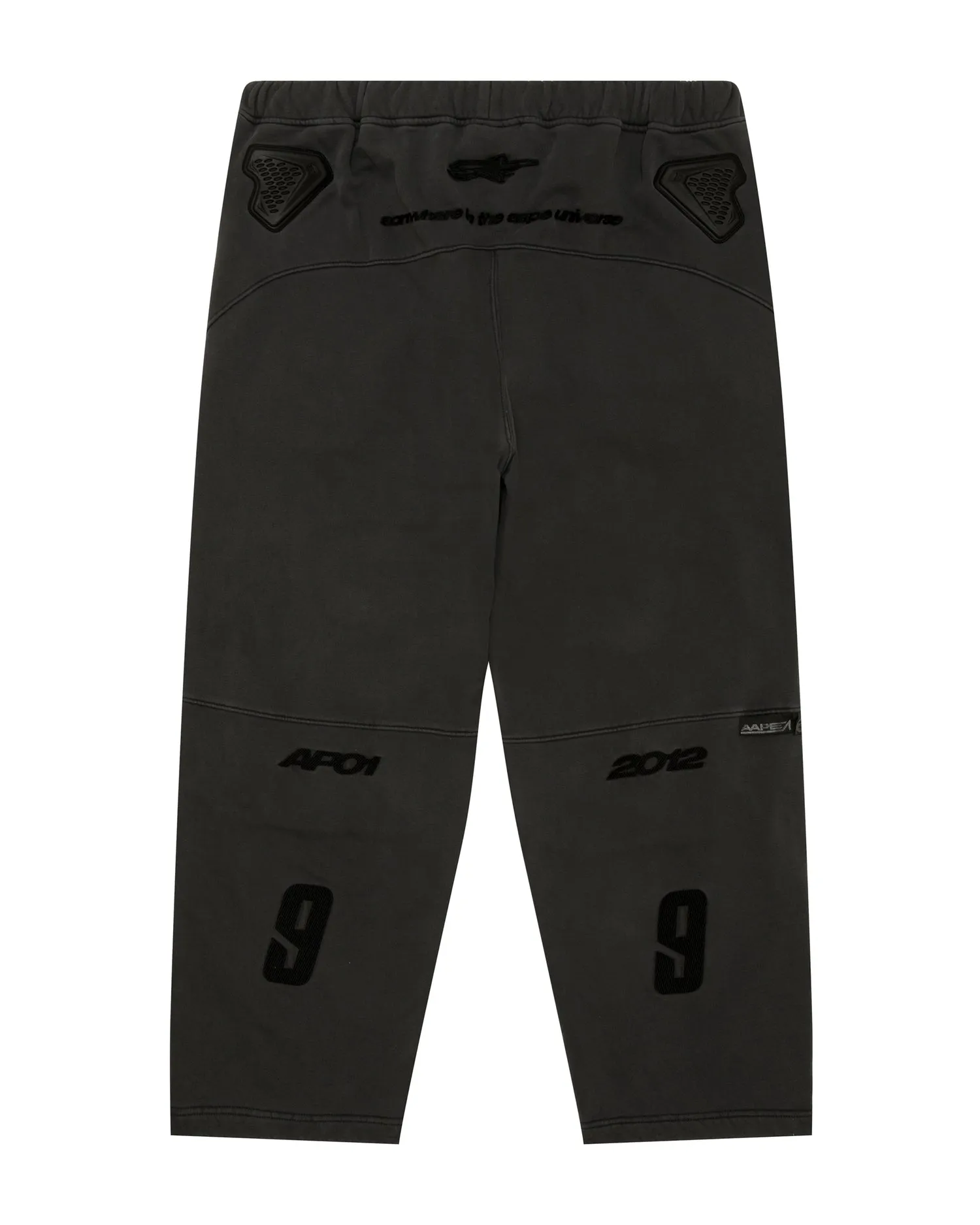 Moonface logo patch sweat pants