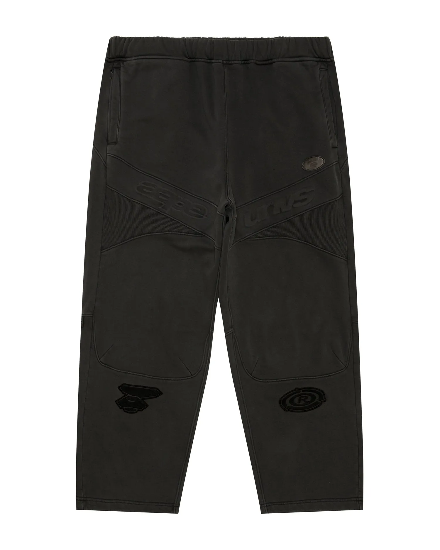 Moonface logo patch sweat pants
