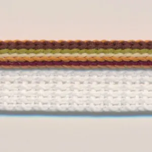 Multi Color Piping #04 Brown Mix & White
