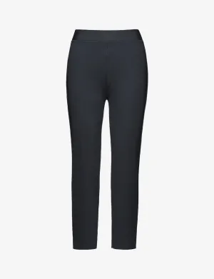 Neoprene CEO Zipper Cigarette Pant | Black