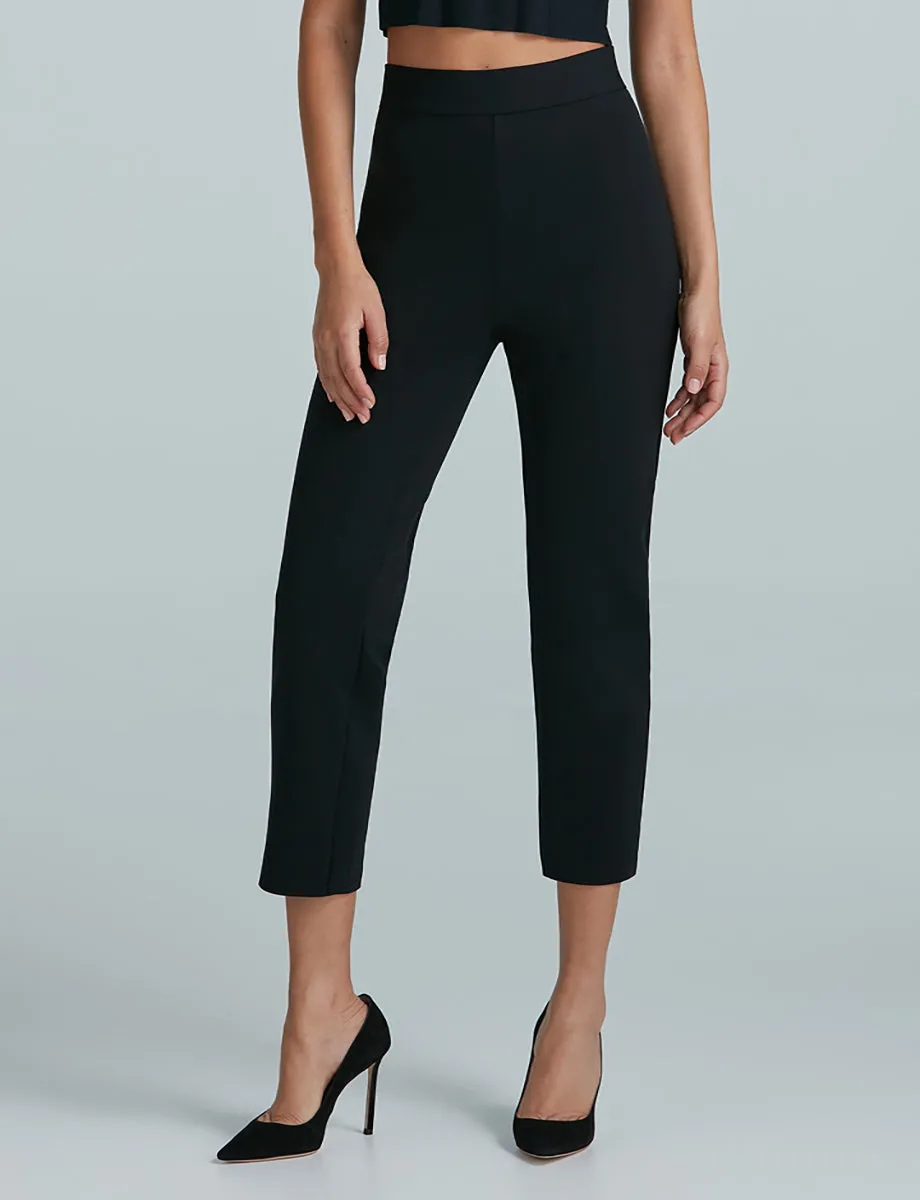 Neoprene CEO Zipper Cigarette Pant | Black