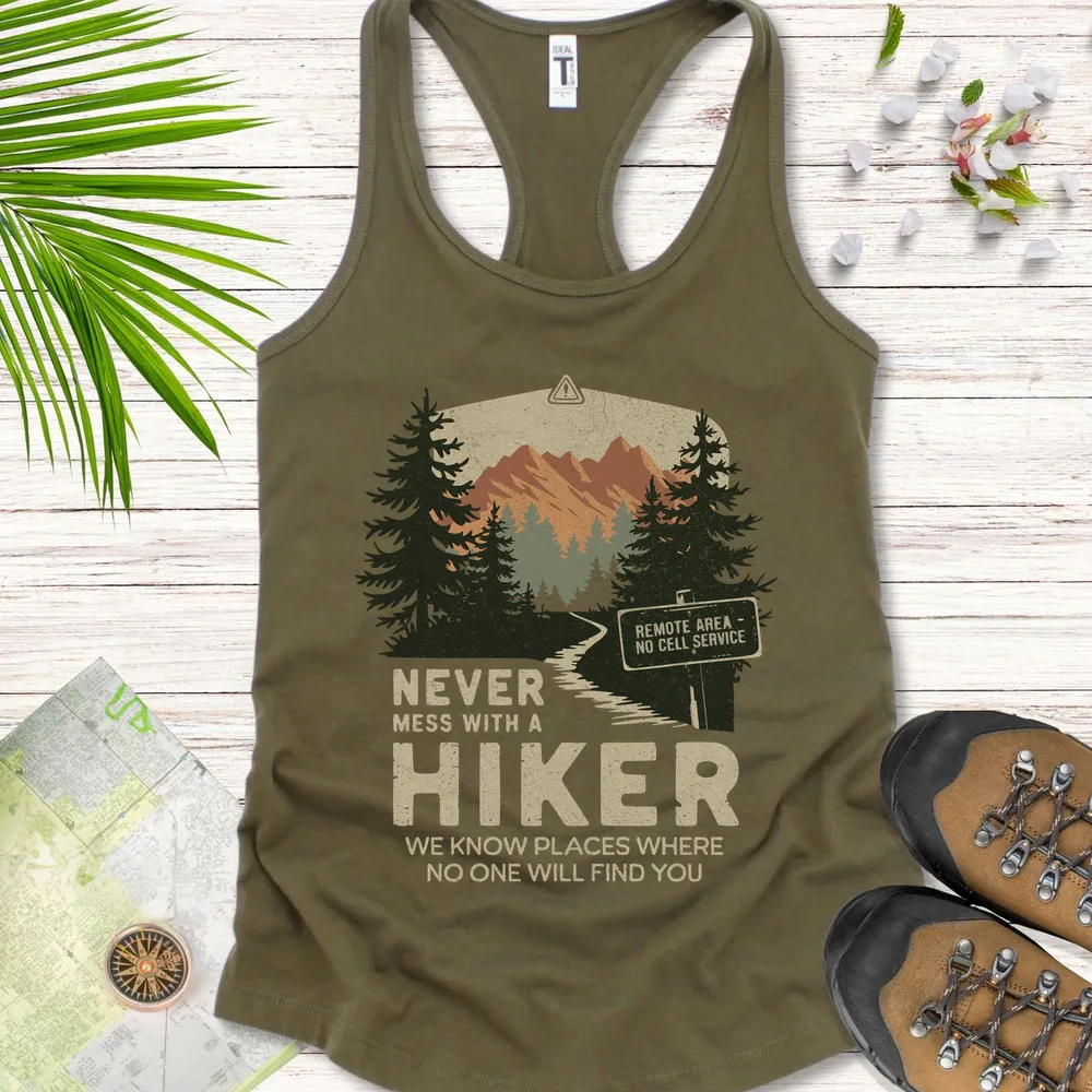Never Mess With Hikers Women's Tank Top