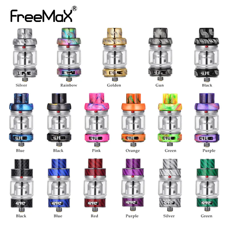 New Freemax Mesh Pro Tank 6ml Sub ohm Atomizer Carbon Fiber Freemax Mesh Pro Coil Vape Resin Tank 17 Colors VS Zeus Dual RTA