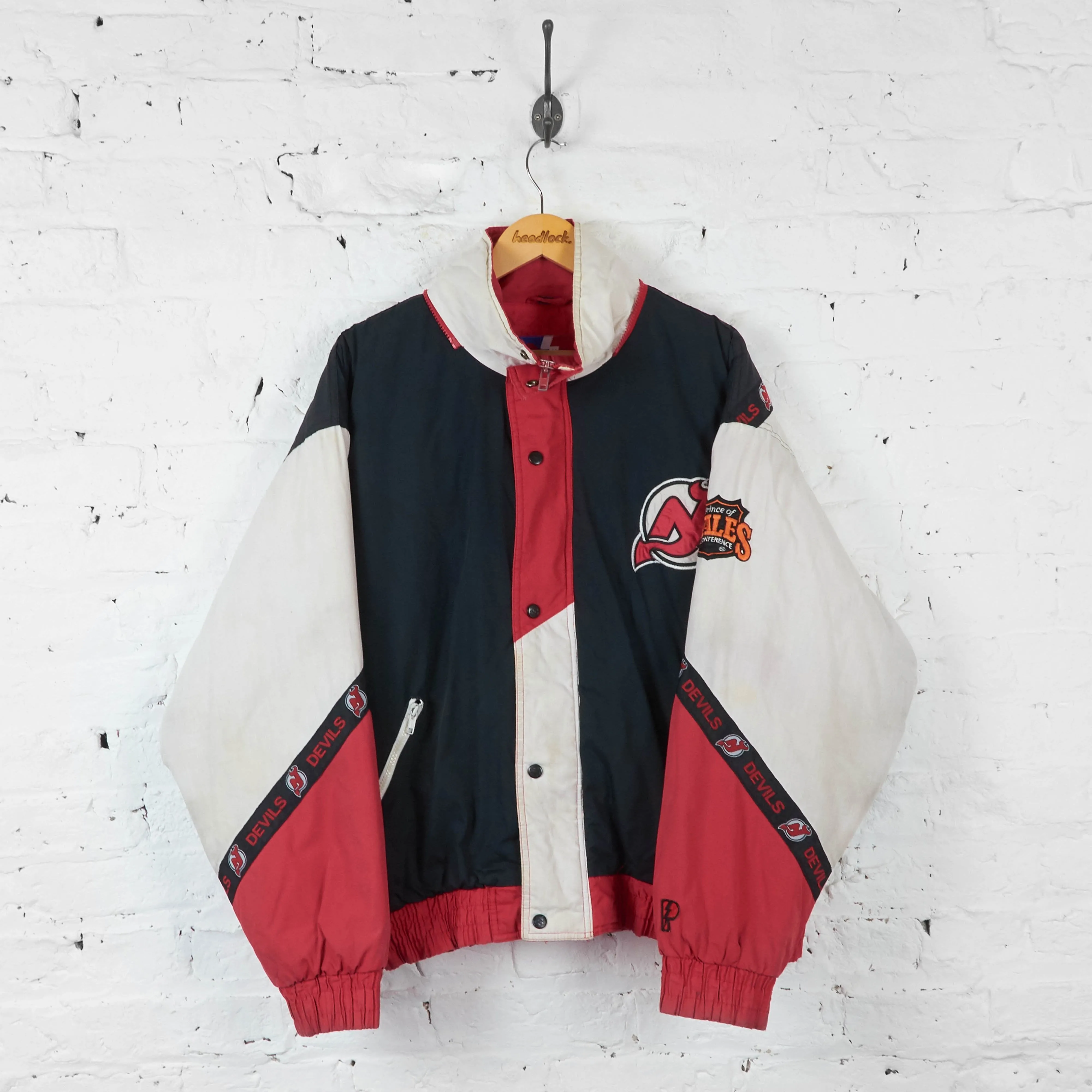 New Jersey Devils Ice Hockey Sports Jacket - Black - XL