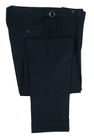 New Suitsupply Vigo Navy Cotton Stretch Pants - Waist Size 30, 32, 36