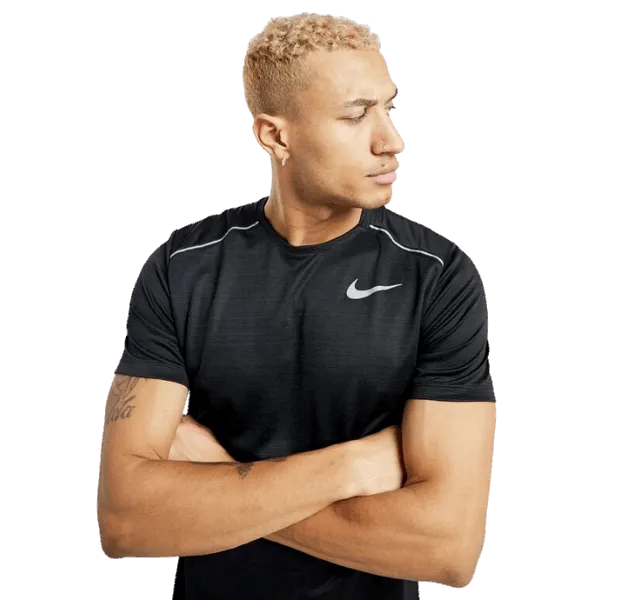 Nike 1.0 Miler T-Shirt - Black