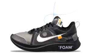 Nike Zoom Fly SP x OFF-WHITE Black 2018 (AJ4588-001) Men's Size 4-11