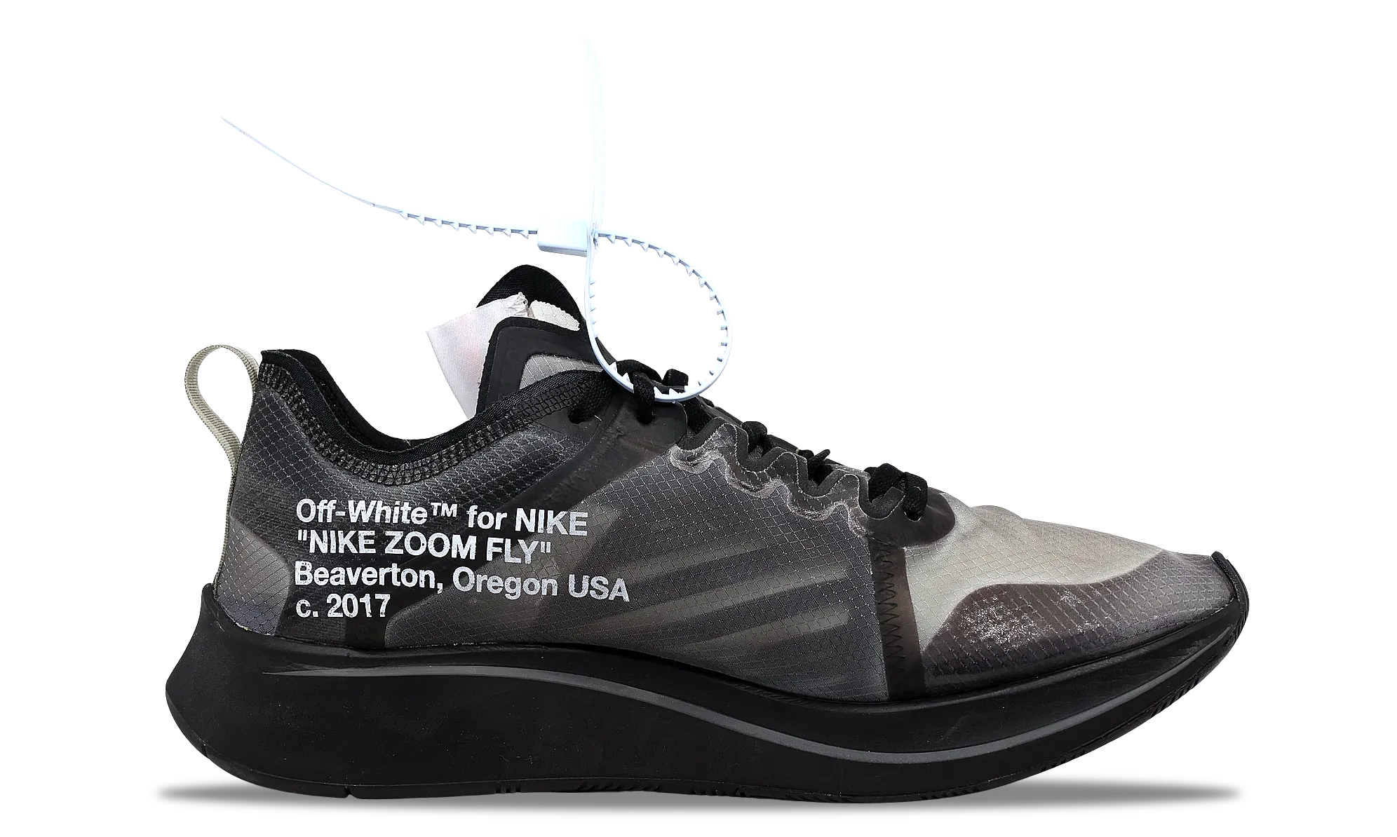 Nike Zoom Fly SP x OFF-WHITE Black 2018 (AJ4588-001) Men's Size 4-11
