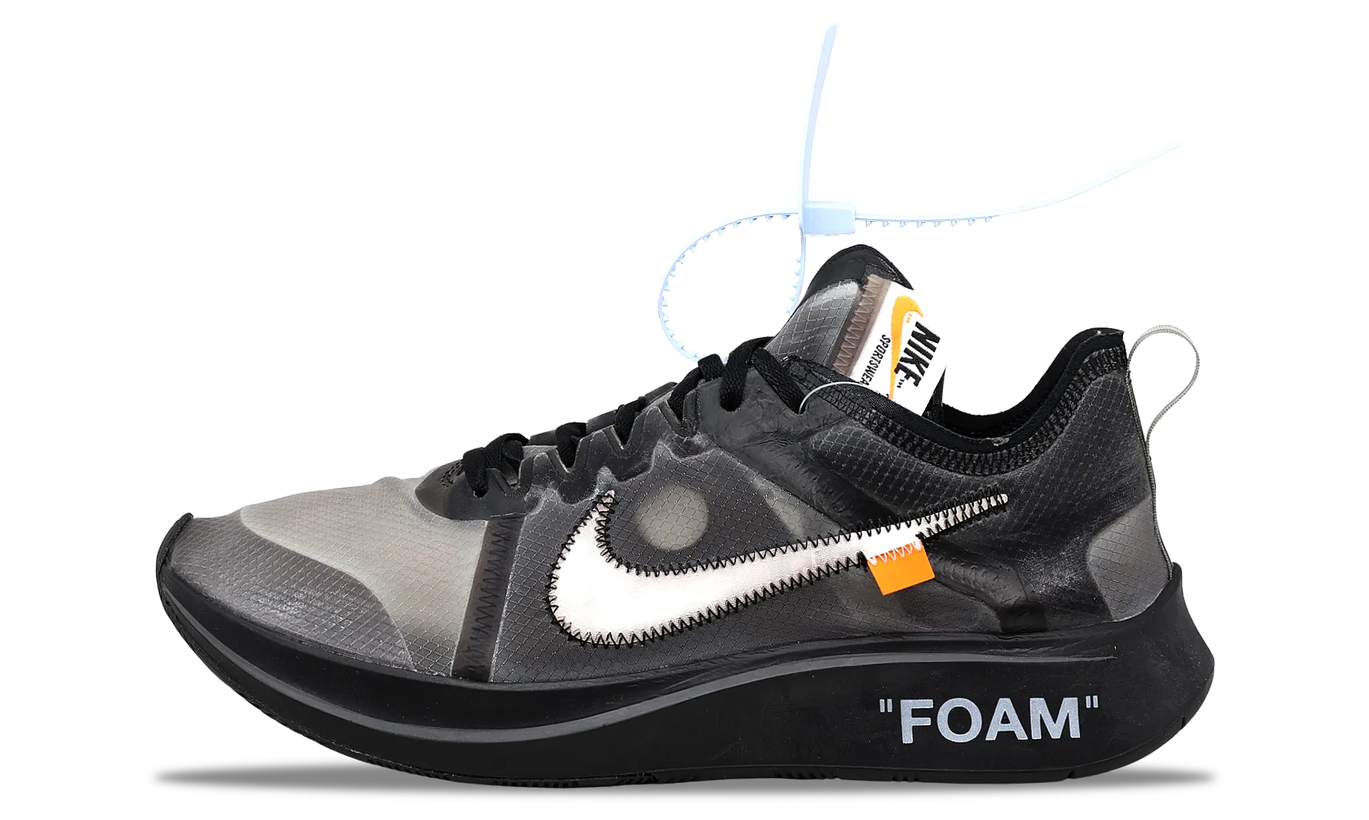 Nike Zoom Fly SP x OFF-WHITE Black 2018 (AJ4588-001) Men's Size 4-11