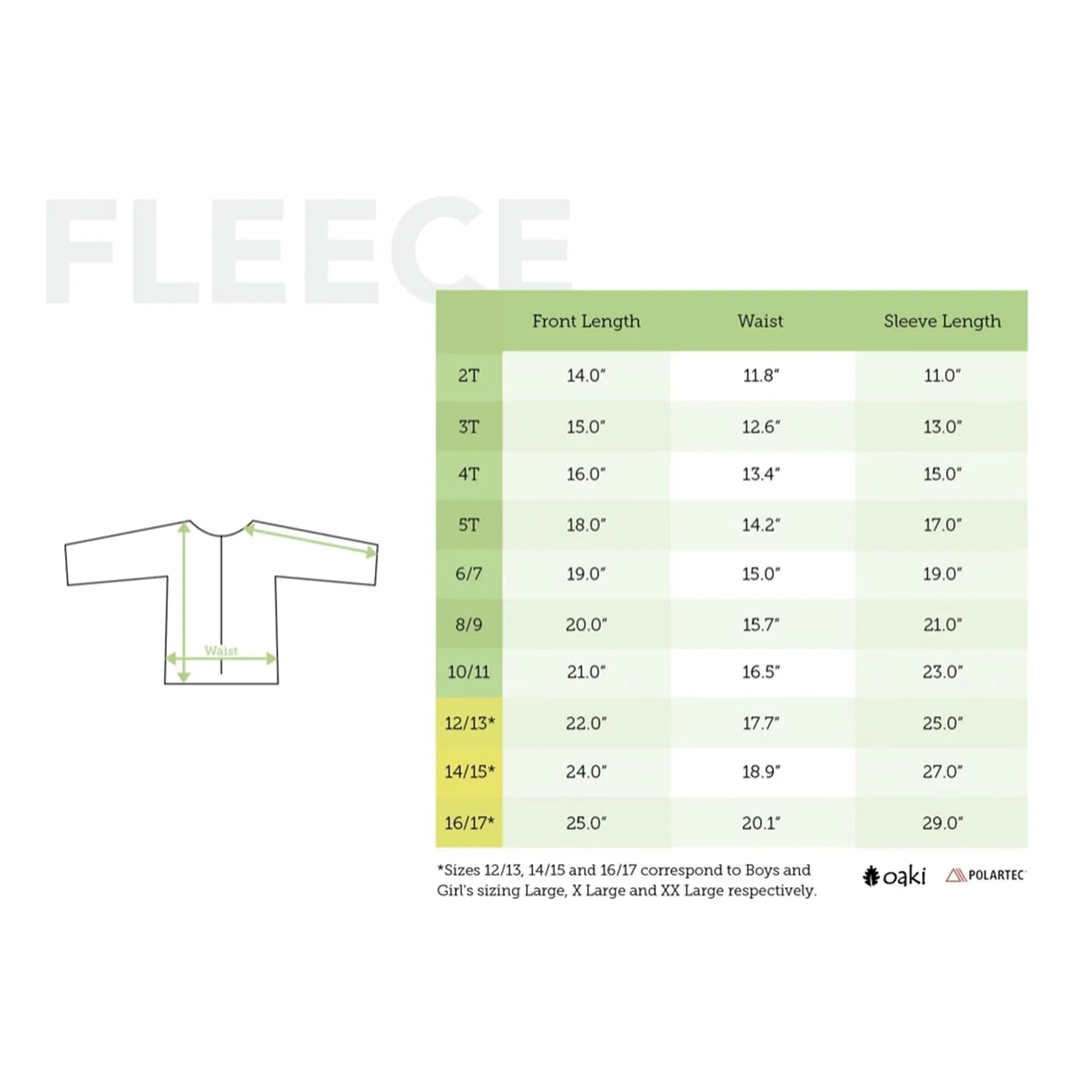 Oakiwear Kids Fleece Jacket 200 Series Polartec®, Oatmeal White Warm Mid Layer