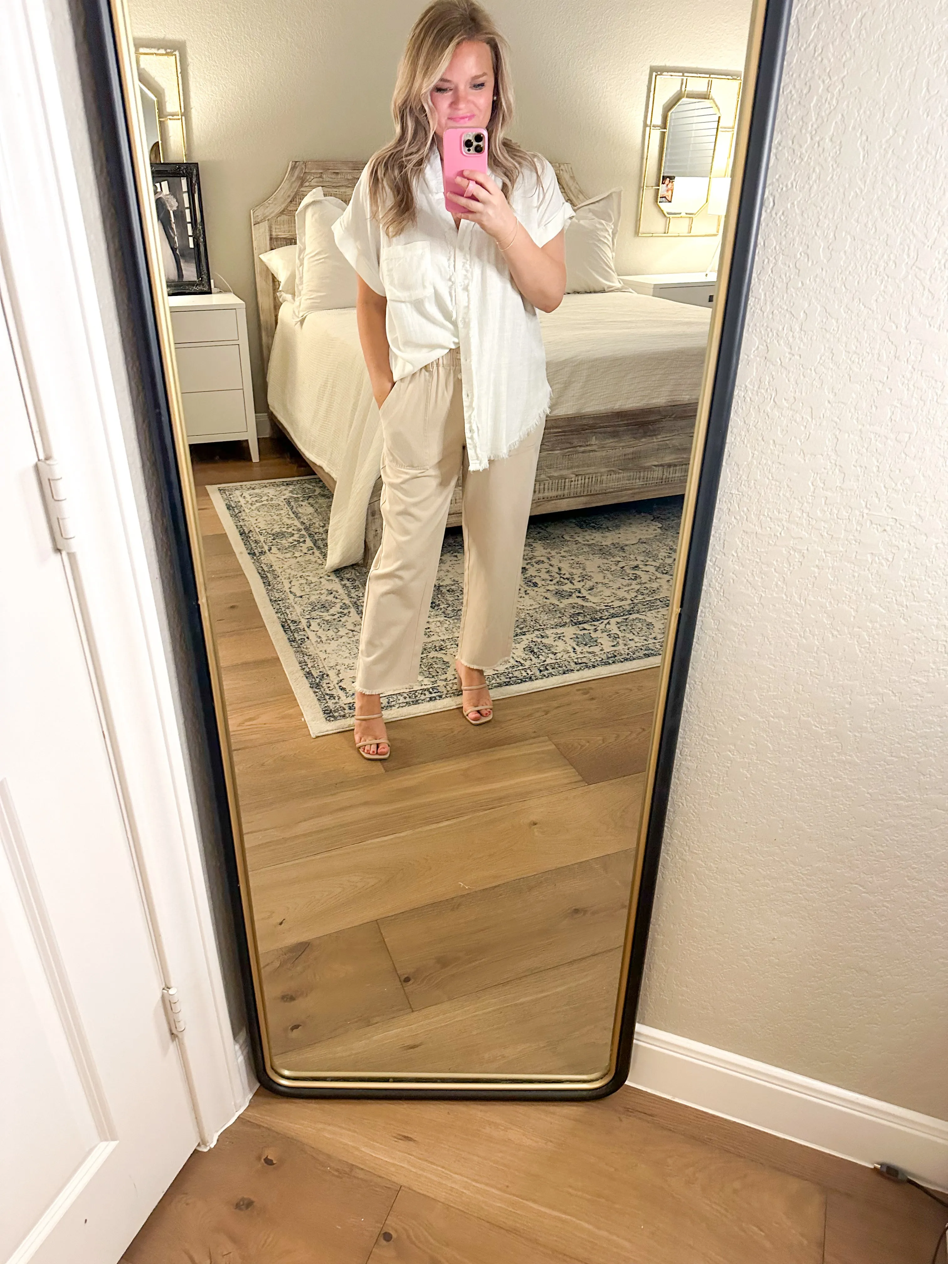 Oatmeal Stretch Waist Pants