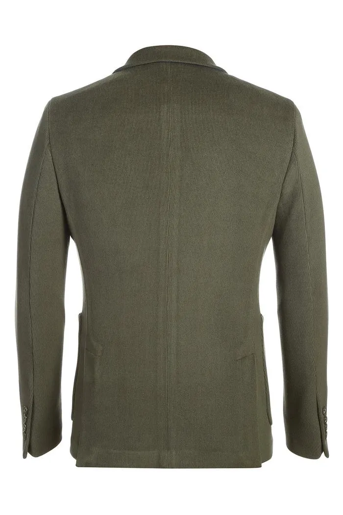 Olive Solid Sports Jacket