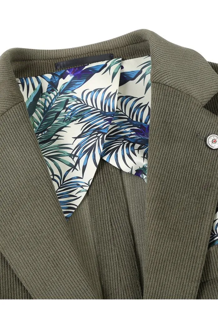 Olive Solid Sports Jacket