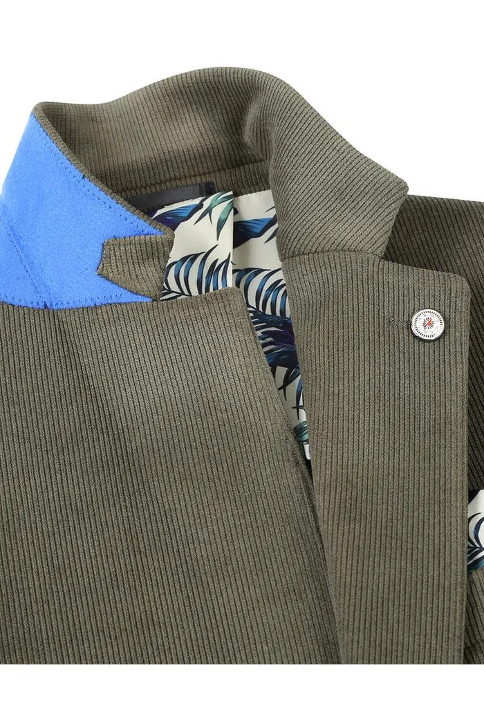 Olive Solid Sports Jacket