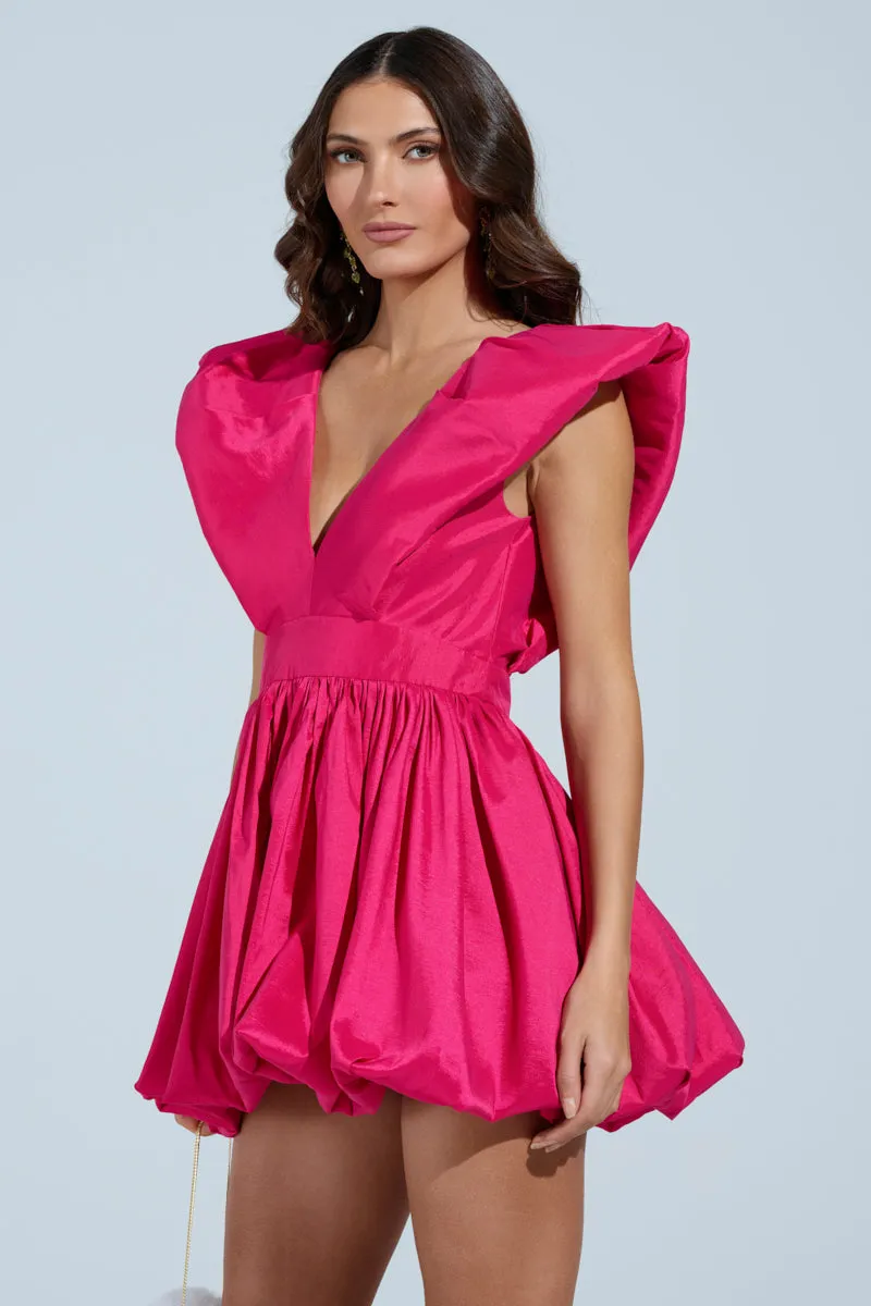 ONCE UPON A DREAM WOVEN MINI DRESS
