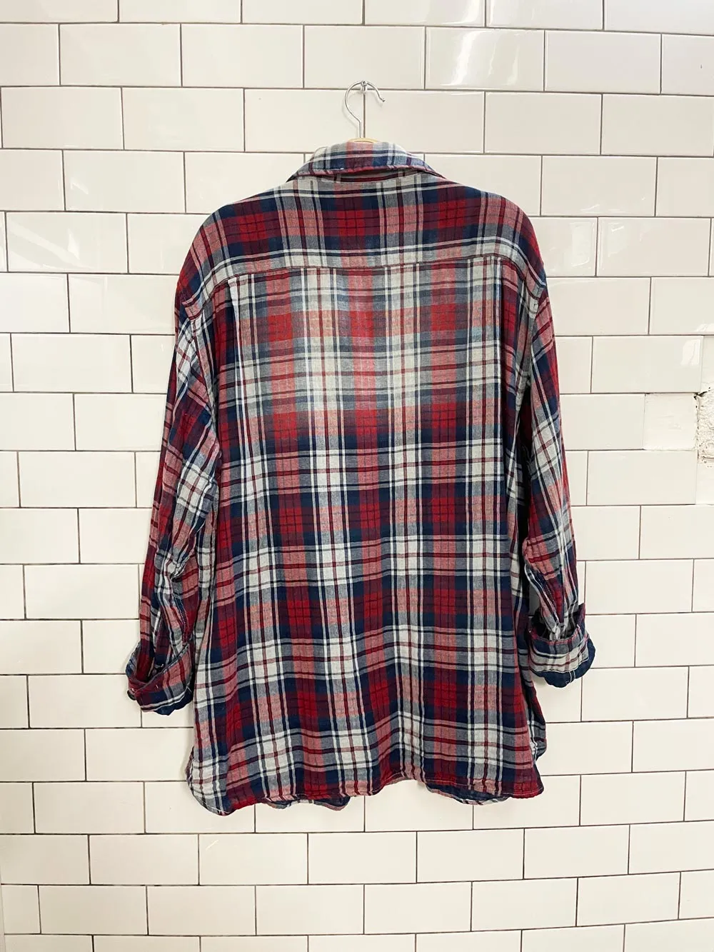 orvis gauze cotton plaid shirt