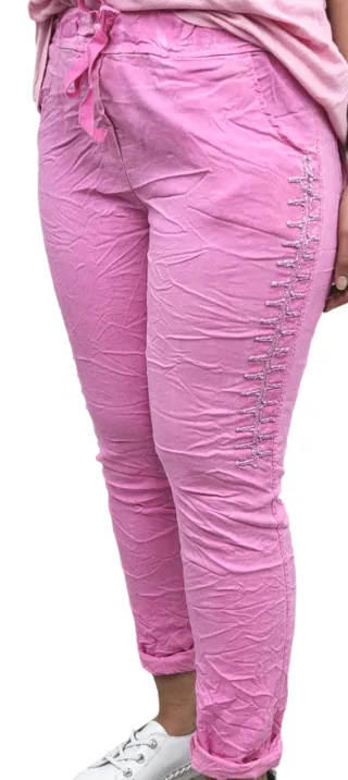 PALOMA cotton stretch pants