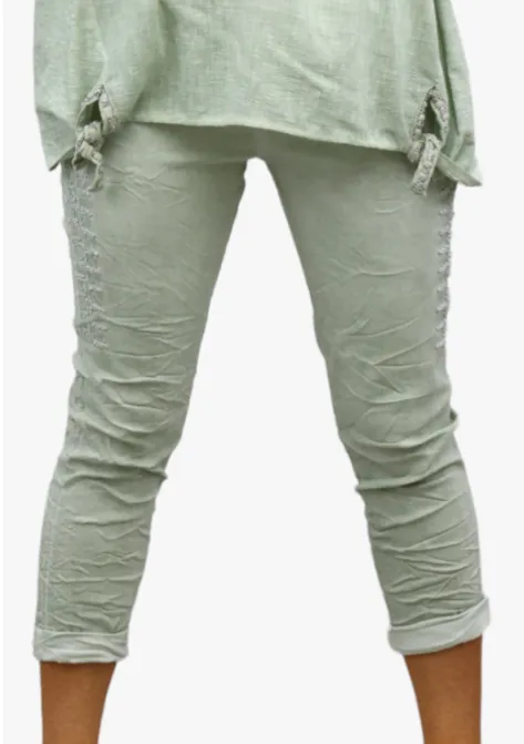 PALOMA cotton stretch pants