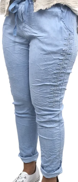 PALOMA cotton stretch pants