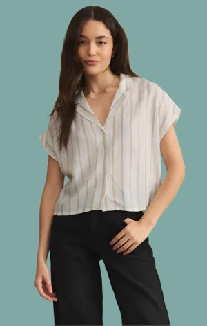 Parallel Button Down Top