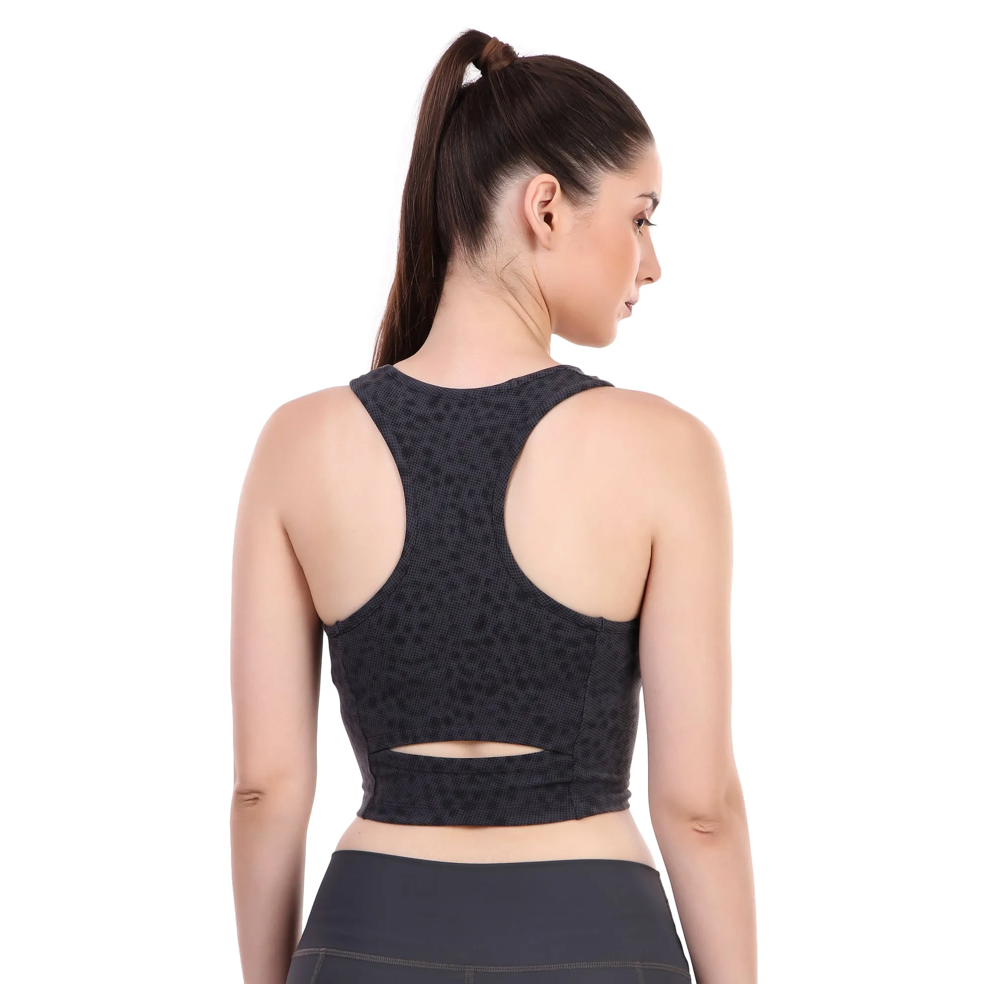 Performance Sports Bra (Black Dots)