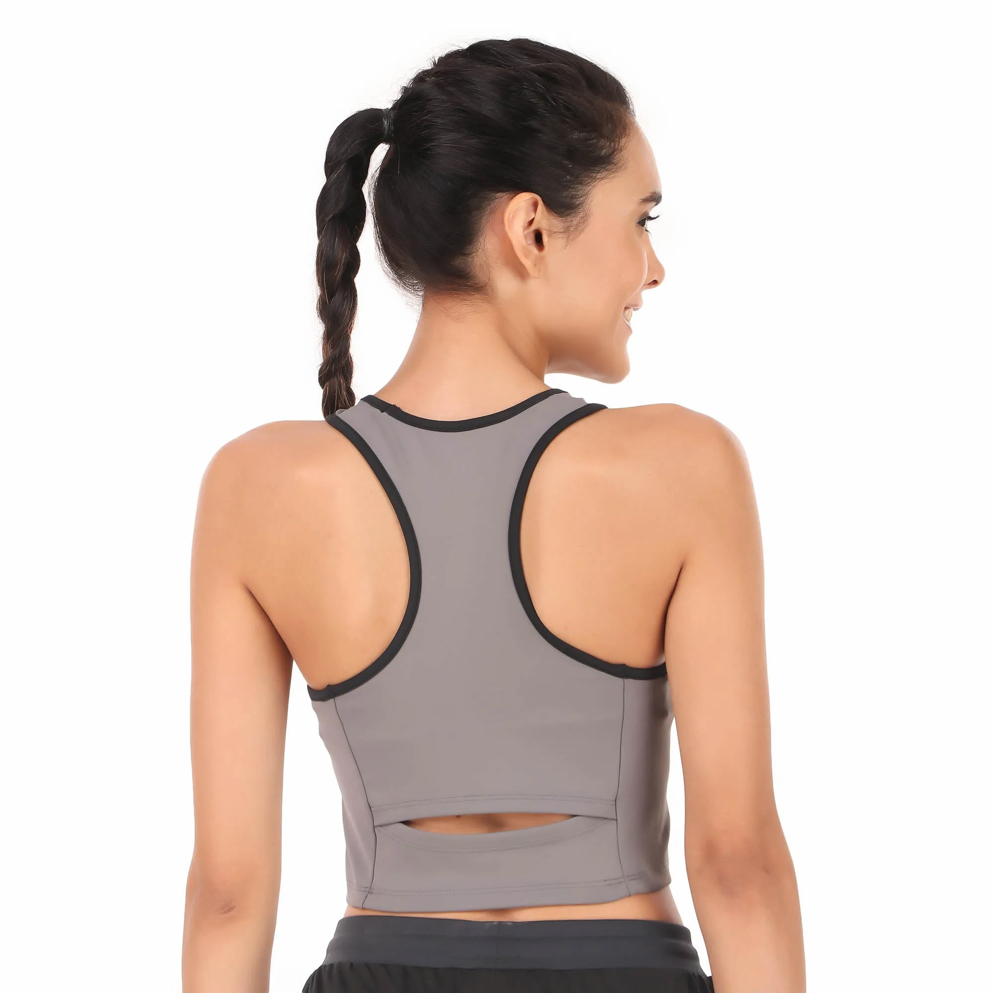 Performance Sports Bra (Light Grey)