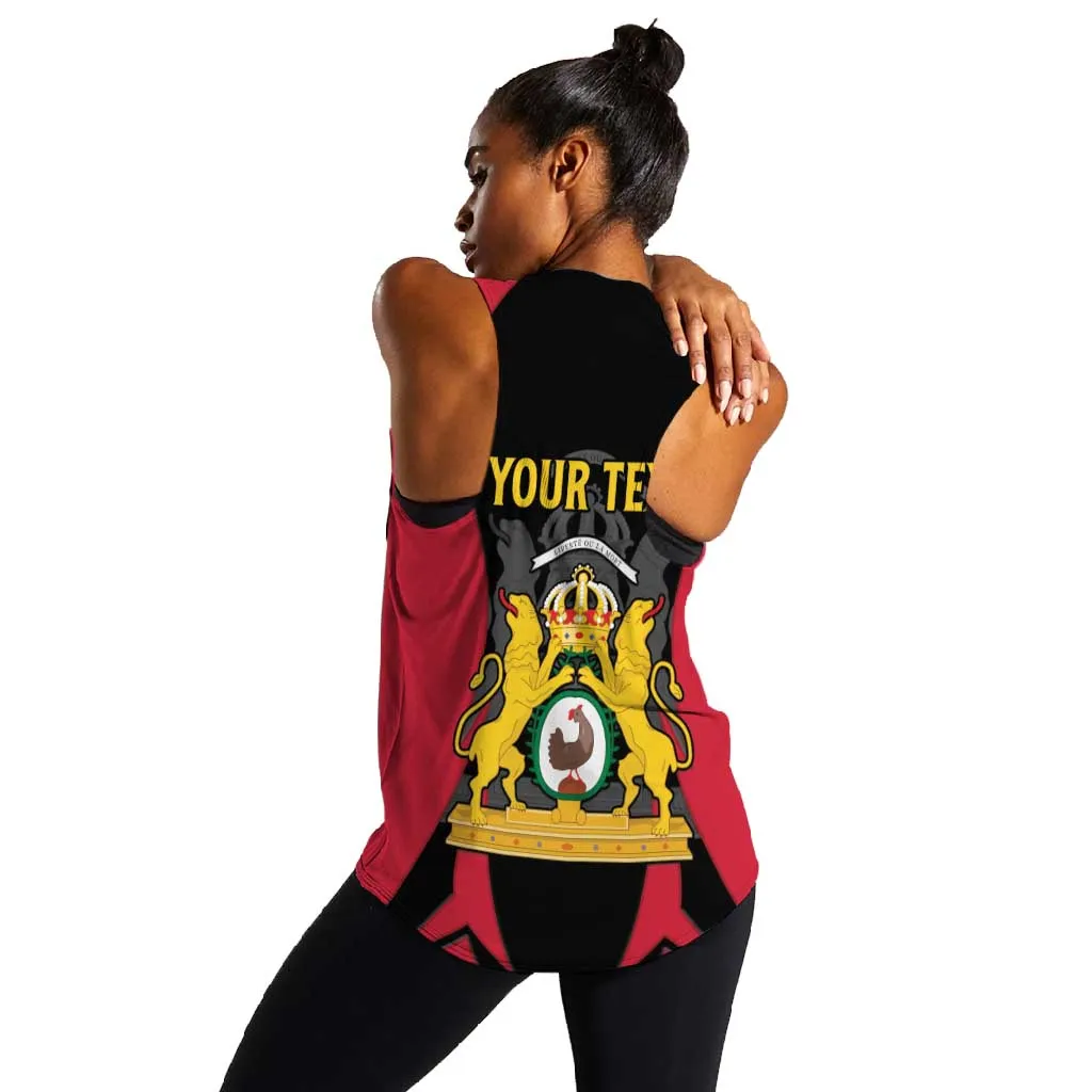 Personalised First Empire Of Haiti Women Racerback Tank Coat Of Arms Sporty Style LT15