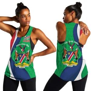 Personalised Namibia Women Racerback Tank 35th Anniversary Independence Day LT15