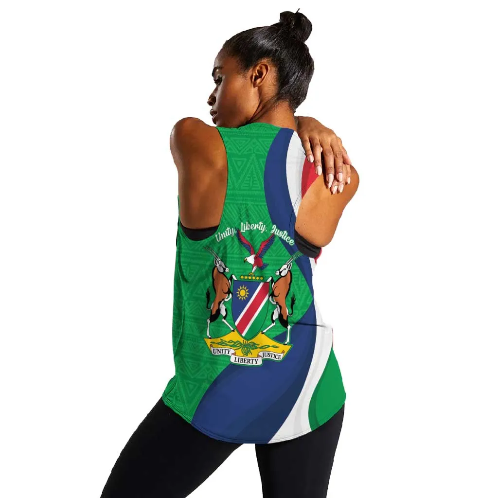 Personalised Namibia Women Racerback Tank 35th Anniversary Independence Day LT15
