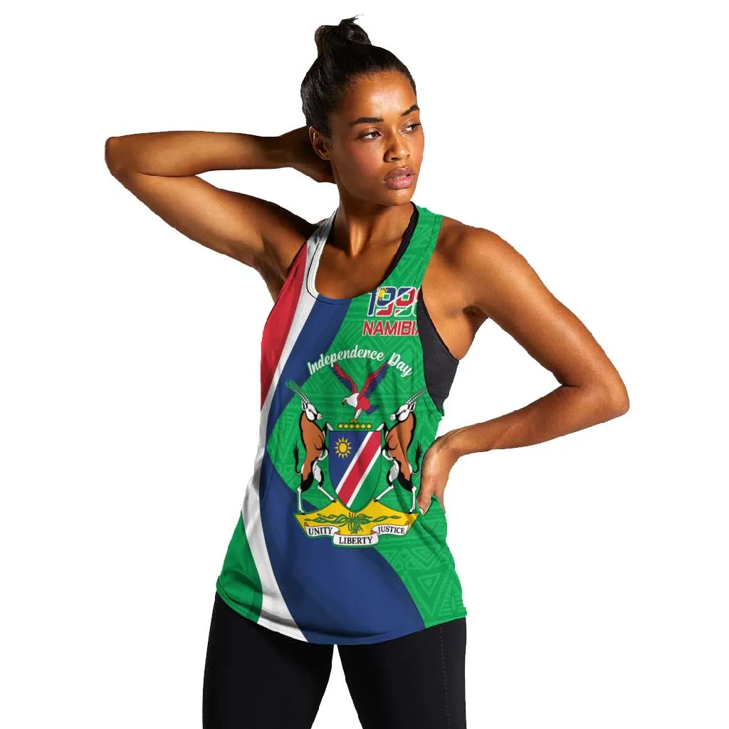 Personalised Namibia Women Racerback Tank 35th Anniversary Independence Day LT15