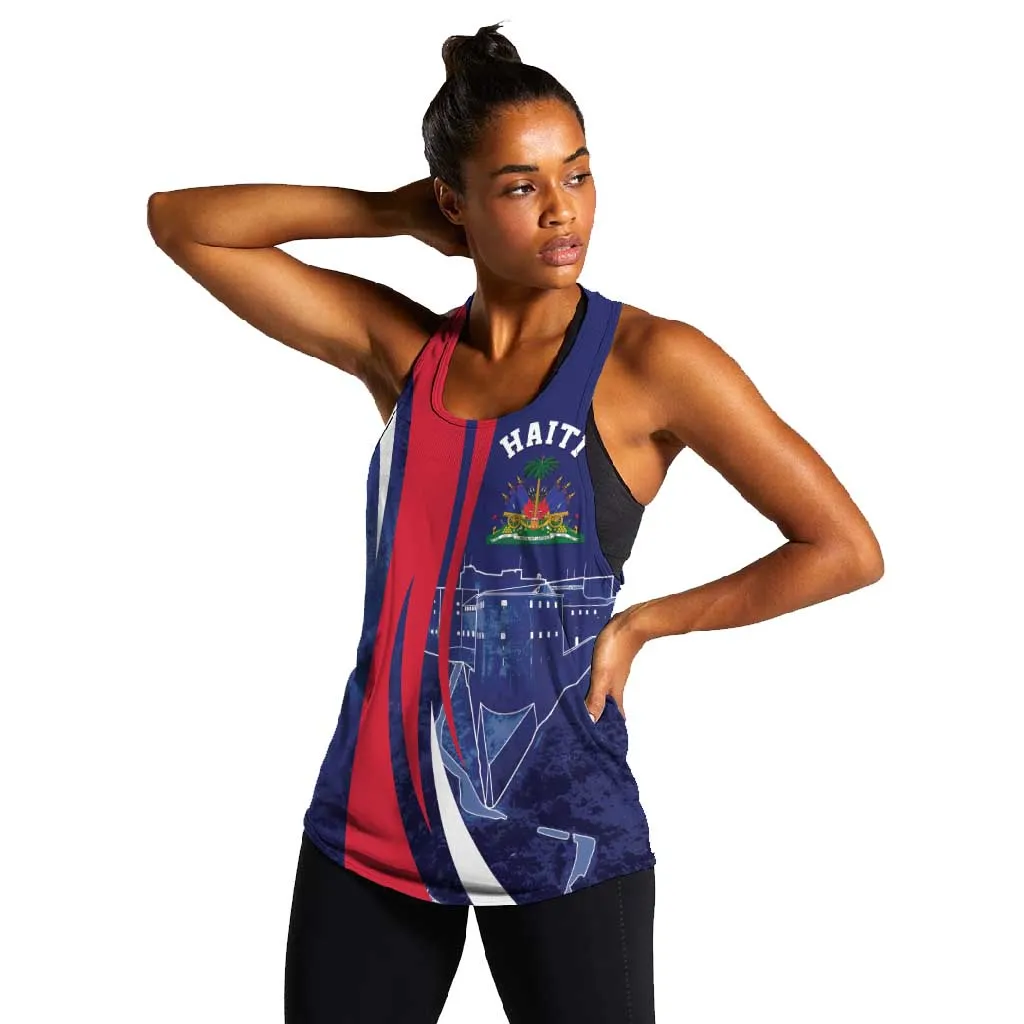 Personalized Haiti Citadelle Laferrière Women Racerback Tank Grunge Style LT7