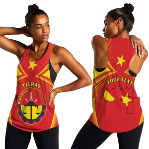 Personalized Tigray Region Women Racerback Tank Coat Of Arms With Tigray Map LT15