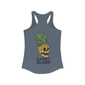 Pineapple Skull Racerback Tank