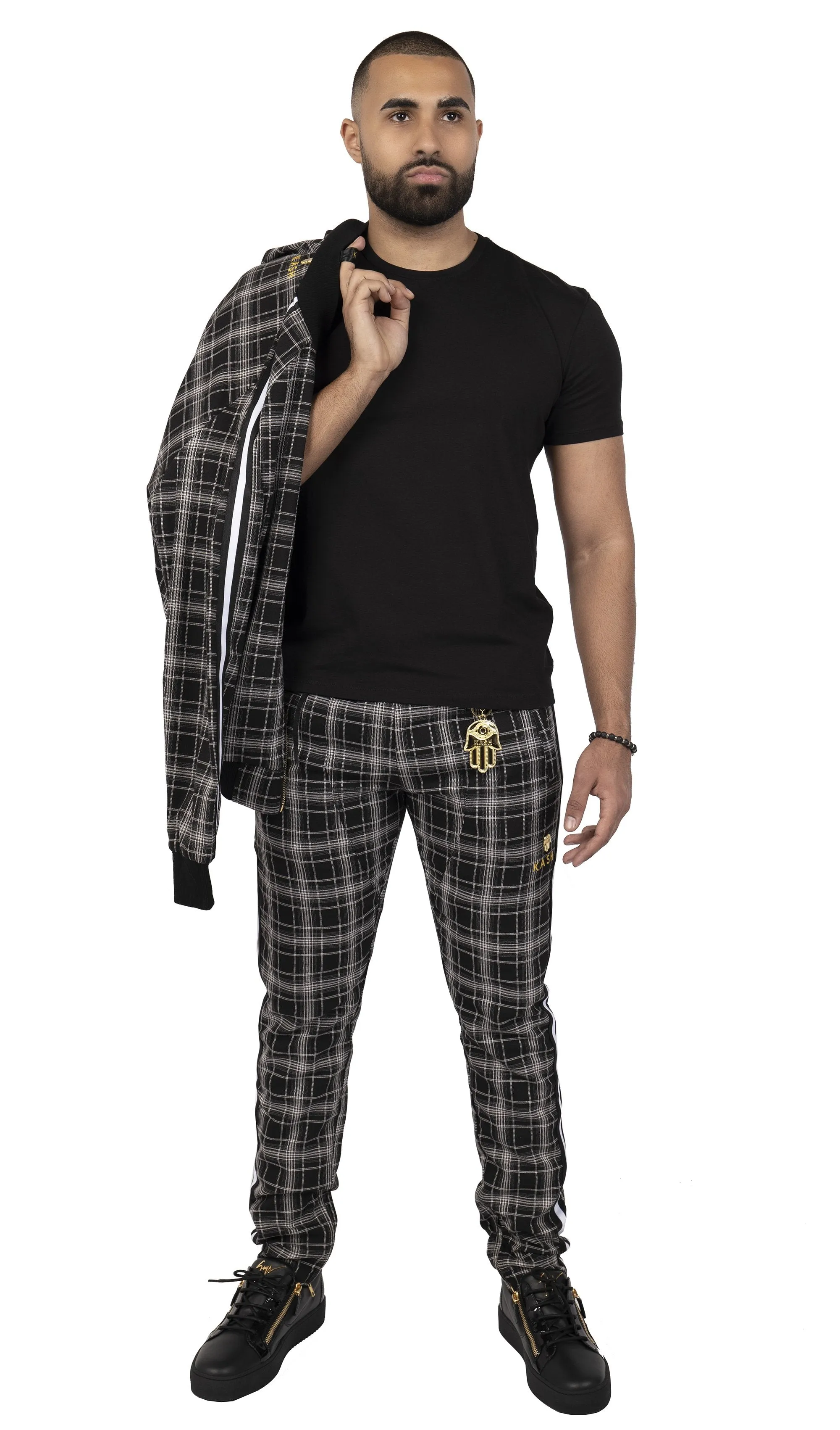 Plaid Track Pants