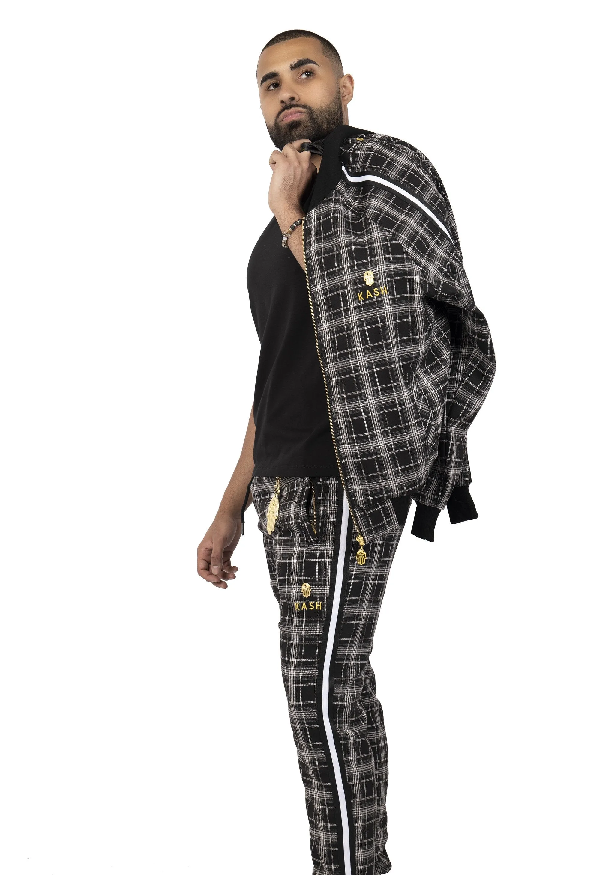 Plaid Track Pants