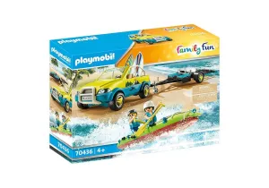 PLAYMOBIL 70436 Beach Car with Canoe