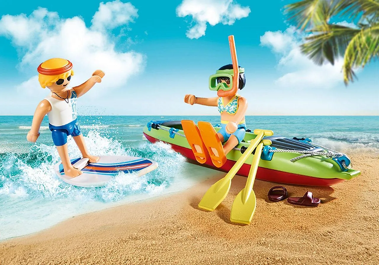 PLAYMOBIL 70436 Beach Car with Canoe