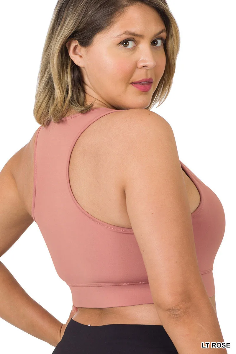 PLUS ATHLETIC RACEBACK PADDED BRA