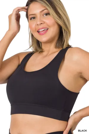 PLUS ATHLETIC RACEBACK PADDED BRA