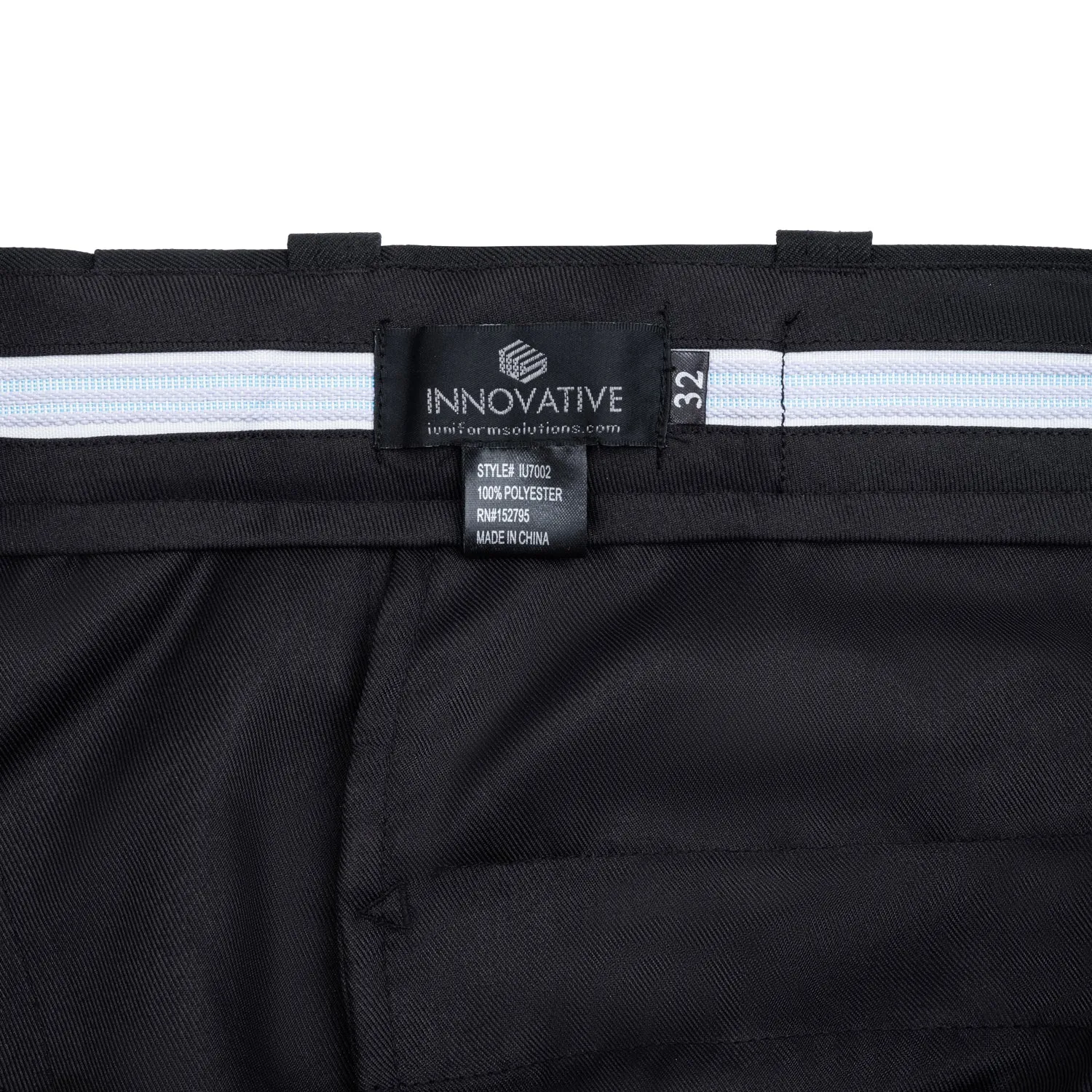 Polyester Pants W/ Stretch Waistband