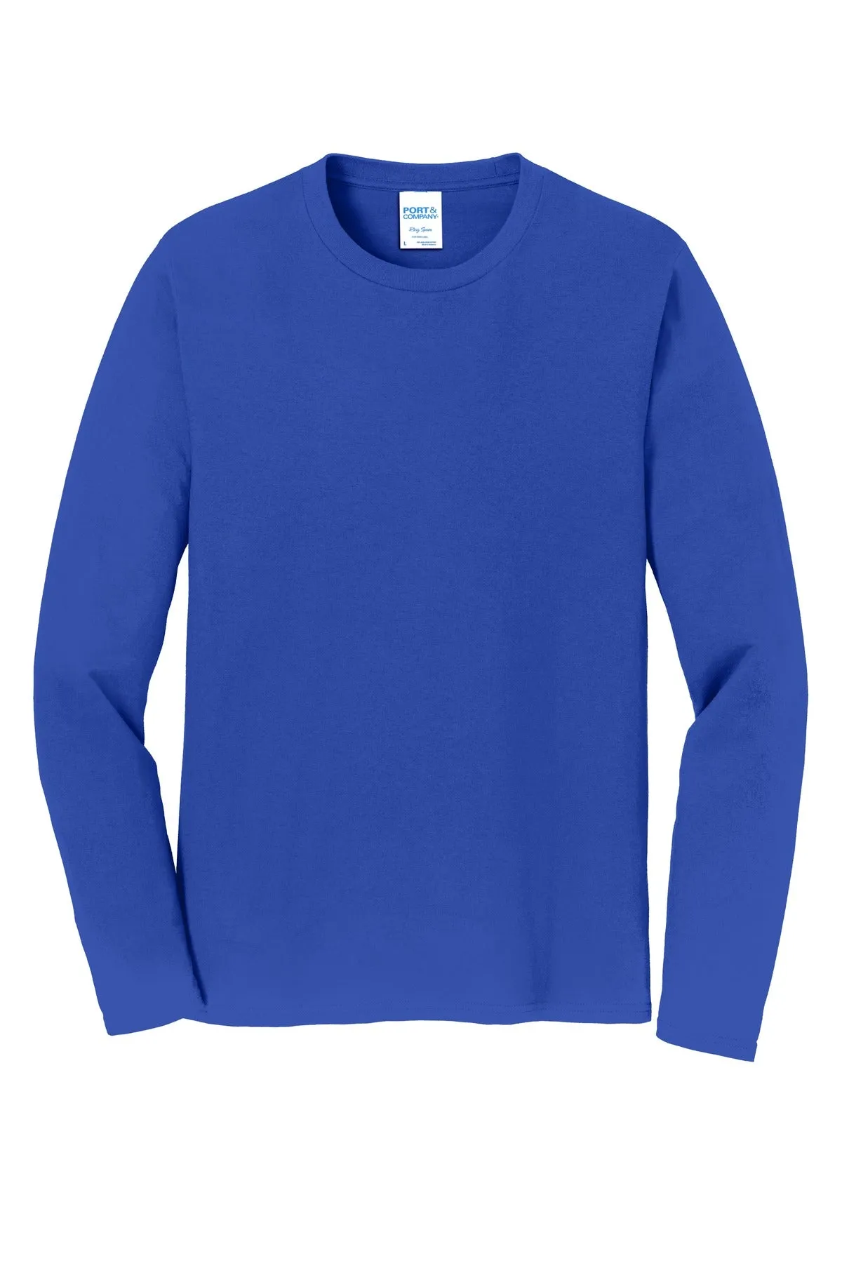 Port & Company Long Sleeve Fan Favorite Tee. PC450LS True Royal