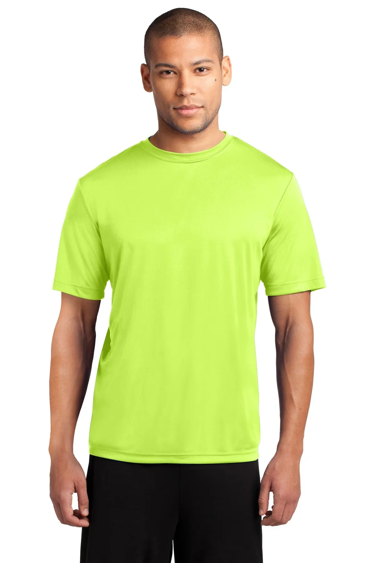 Port & Company Performance Tee. PC380 Neon Yellow