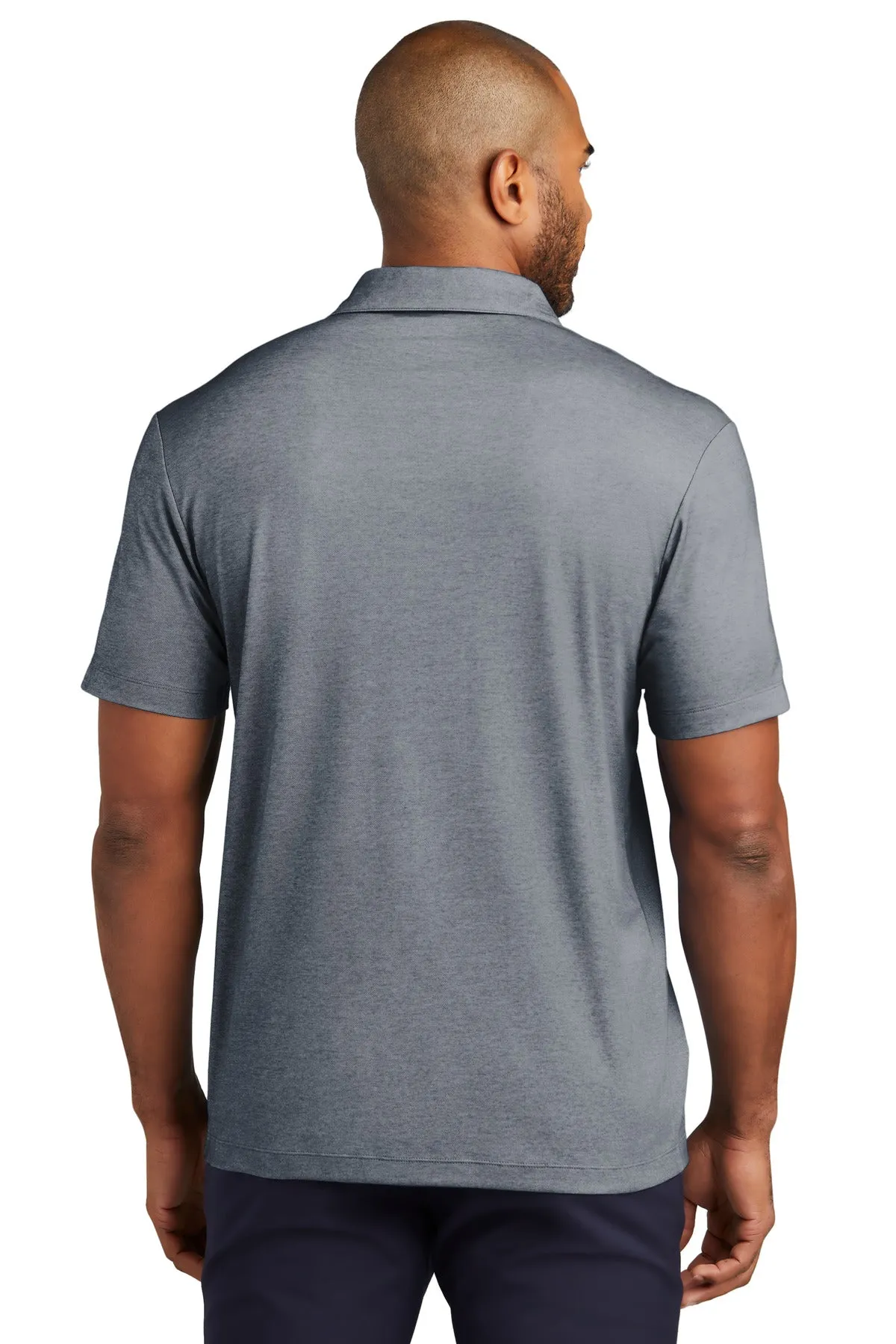 Port Authority Fine Pique Blend Polo K830 River Blue Navy Heather
